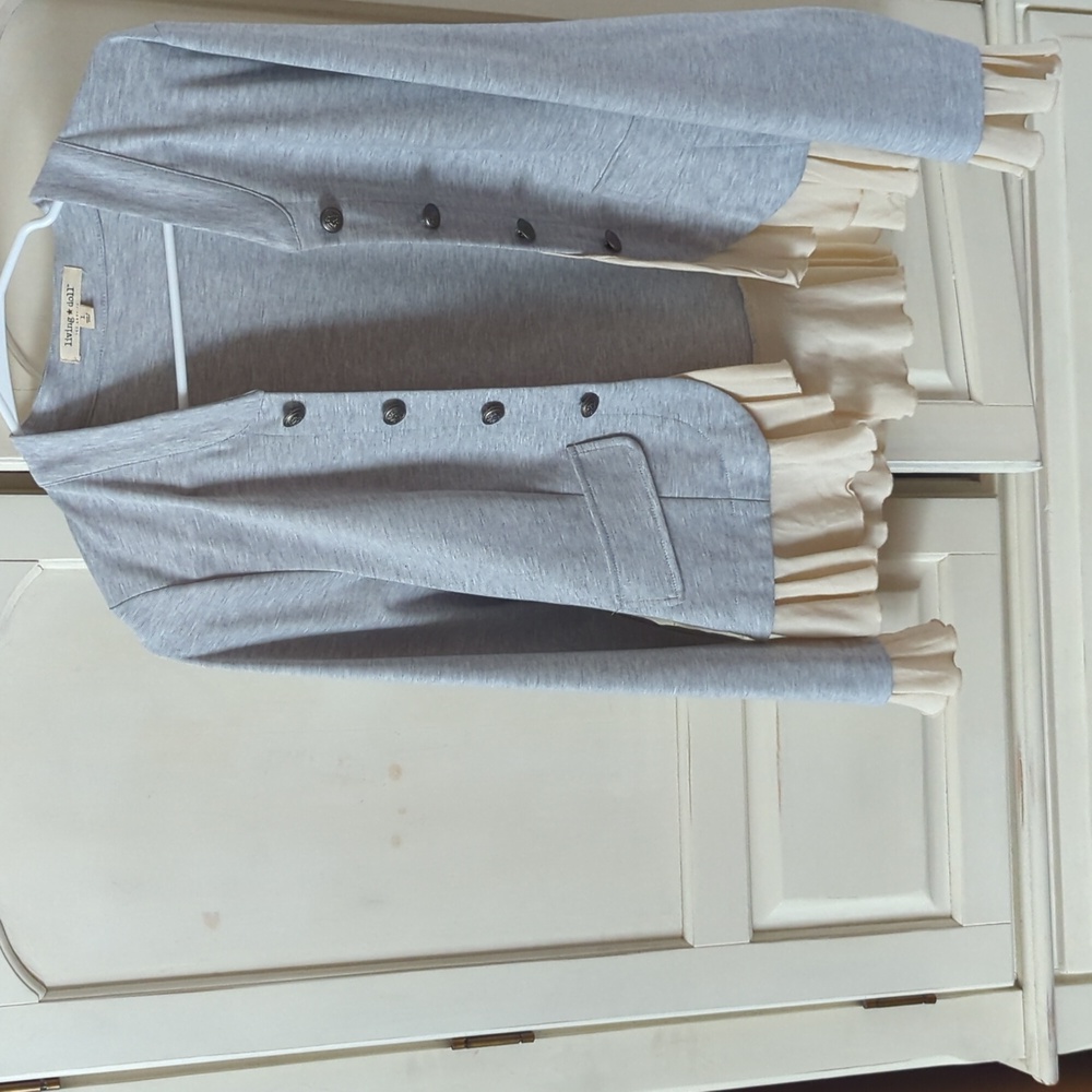 Living Doll | Gray Blazer | Size L